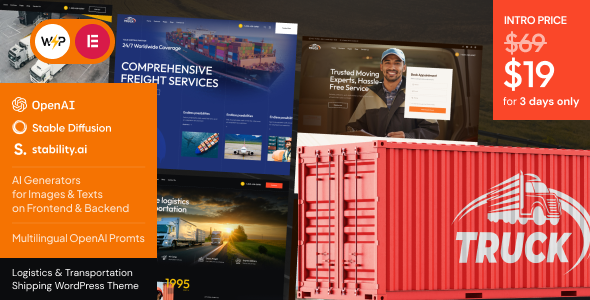 Truck – Logistics & Transportation Shipping WordPress Theme